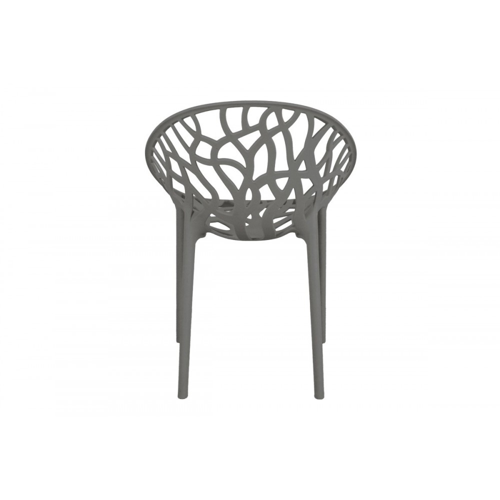 Πολυθρόνα "DAREN" από pp σε χρώμα ανθρακί 59x60x79.5