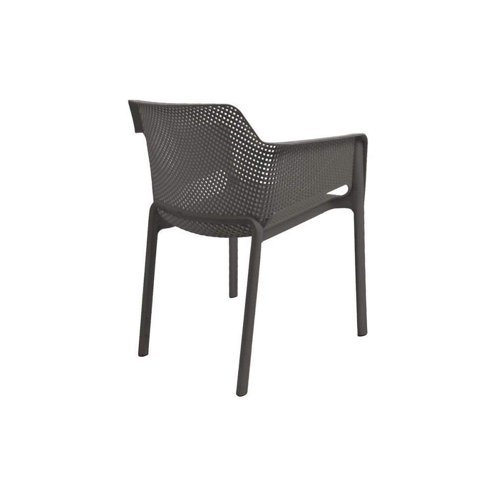 Πολυθρόνα "OVIEZ" από pp σε χρώμα ανθρακί 59x58x79