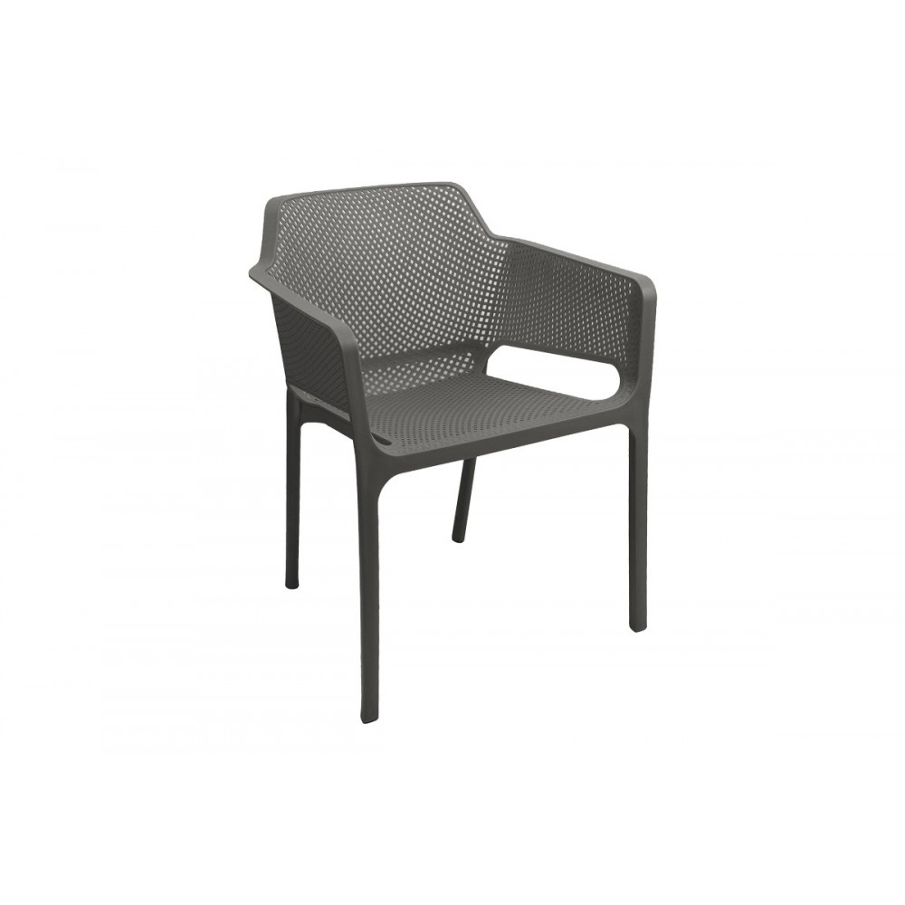 Πολυθρόνα "OVIEZ" από pp σε χρώμα ανθρακί 59x58x79