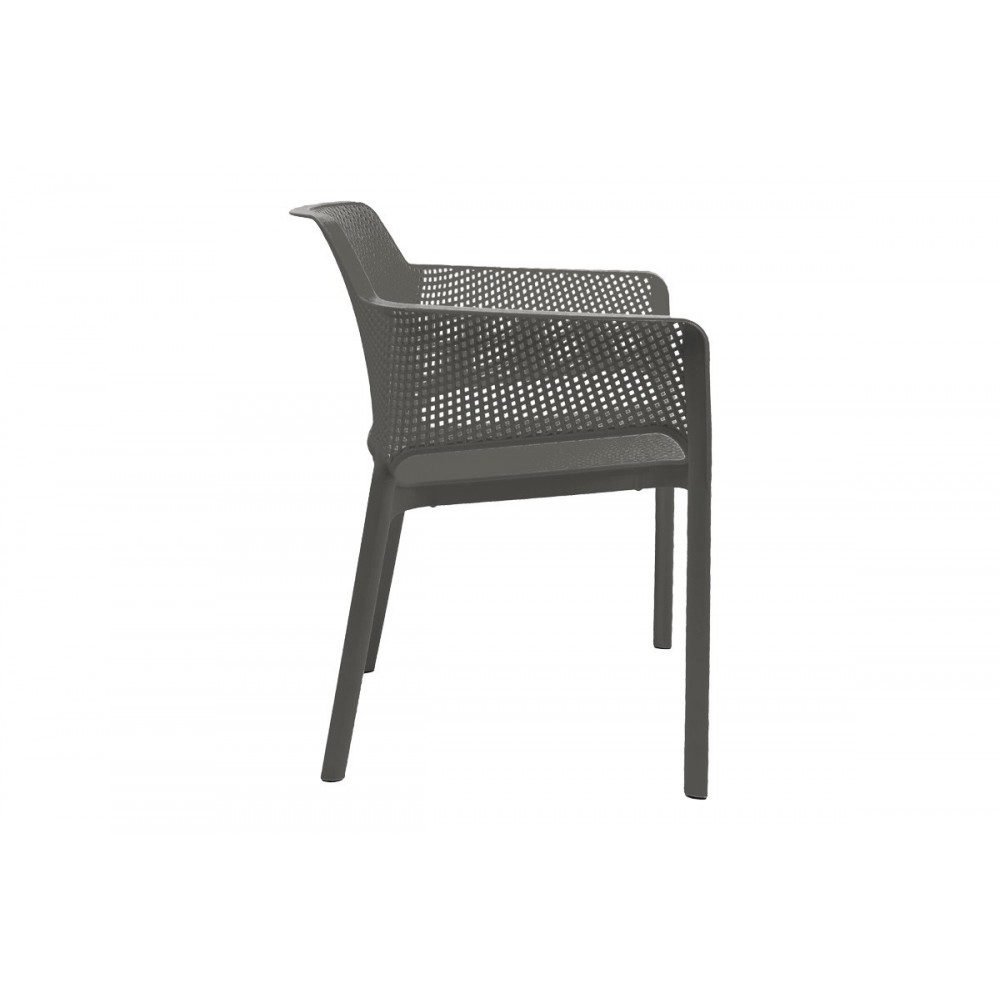 Πολυθρόνα "OVIEZ" από pp σε χρώμα ανθρακί 59x58x79