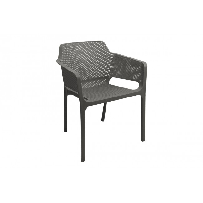 Πολυθρόνα "OVIEZ" από pp σε χρώμα ανθρακί 59x58x79