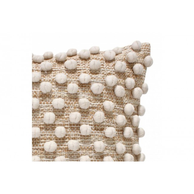 Μαξιλάρι "FINNE" βαμβακερό σε χρώμα μπεζ 45x45x2.5