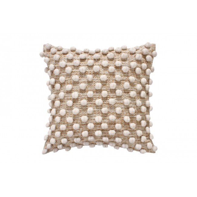 Μαξιλάρι "FINNE" βαμβακερό σε χρώμα μπεζ 45x45x2.5
