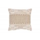 Μαξιλάρι "MITTO" από γιούτα/βαμβάκι σε χρώμα μπεζ/λευκό 45x45x2