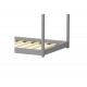 Παιδικό κρεβάτι "NINO" τ.montessori από ξύλο σε χρώμα γκρι 196x97x140.5