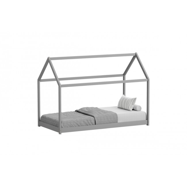 Παιδικό κρεβάτι "NINO" τ.montessori από ξύλο σε χρώμα γκρι 196x97x140.5