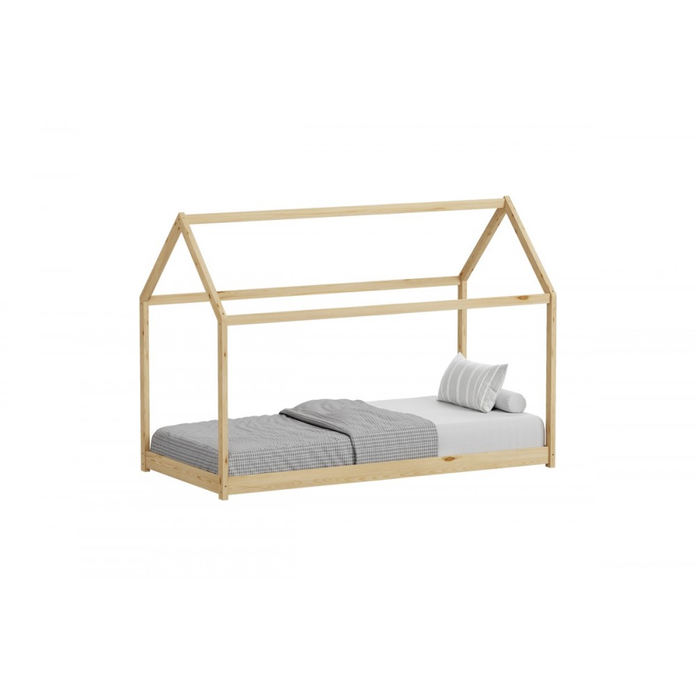 Παιδικό κρεβάτι "NINO" τ.montessori από ξύλο σε χρώμα φυσικό 196x97x140.5