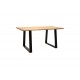 Τραπέζι "MILES SLIM" από ξύλο/μέταλλο σε χρώμα φυσικό/μαύρο 180x90x76