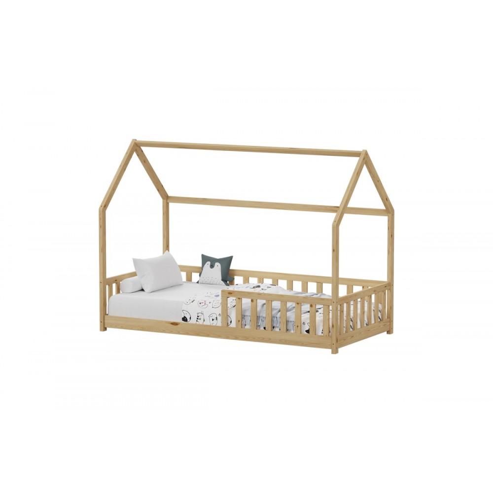 Παιδικό κρεβάτι "CALLAN" τ.montessori από ξύλο σε χρώμα φυσικό 196x97x140.5