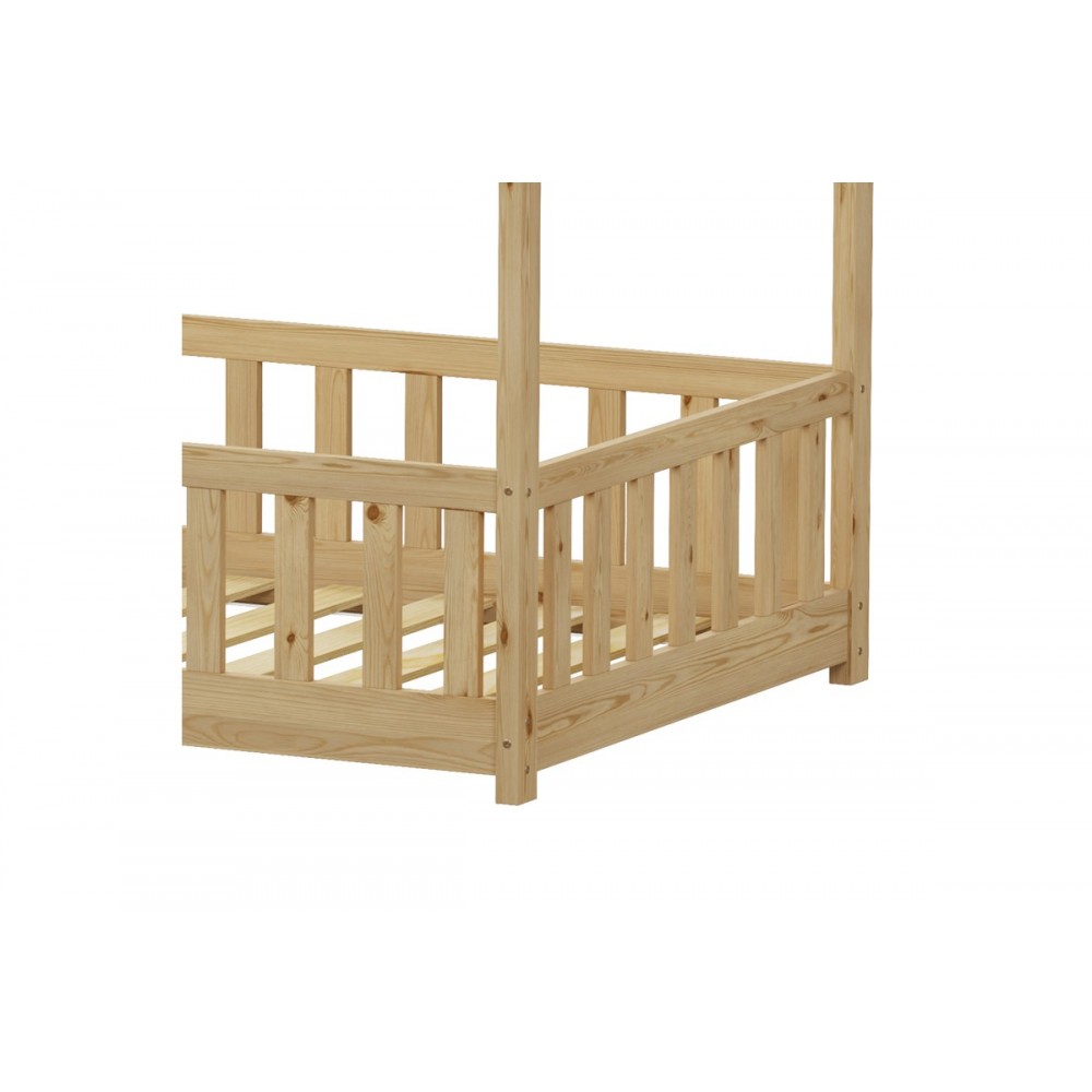 Παιδικό κρεβάτι "CALLAN" τ.montessori από ξύλο σε χρώμα φυσικό 196x97x140.5