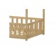 Παιδικό κρεβάτι "CALLAN" τ.montessori από ξύλο σε χρώμα φυσικό 196x97x140.5