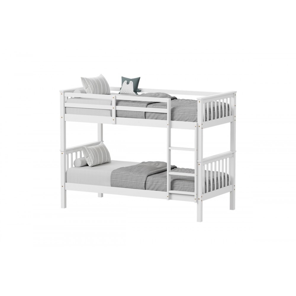 Κουκέτα παιδική "NANI" από ξύλο σε χρώμα λευκό 199x99x149.5