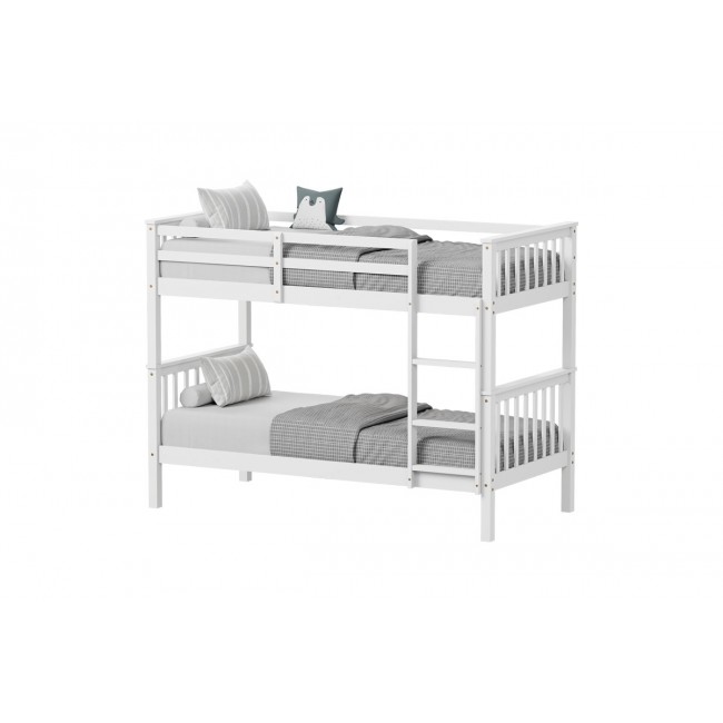 Κουκέτα παιδική "NANI" από ξύλο σε χρώμα λευκό 199x99x149.5