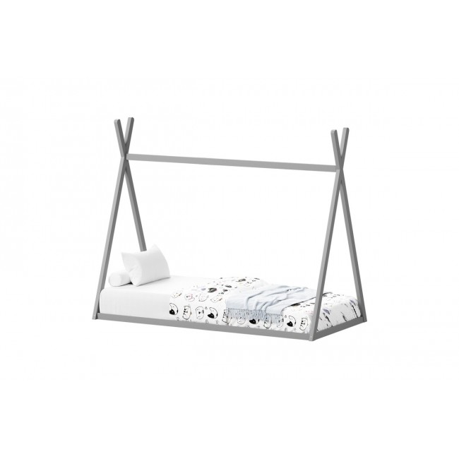 Παιδικό κρεβάτι "LILLY" τ.montessori από ξύλο σε χρώμα γκρι 196x97x156.5