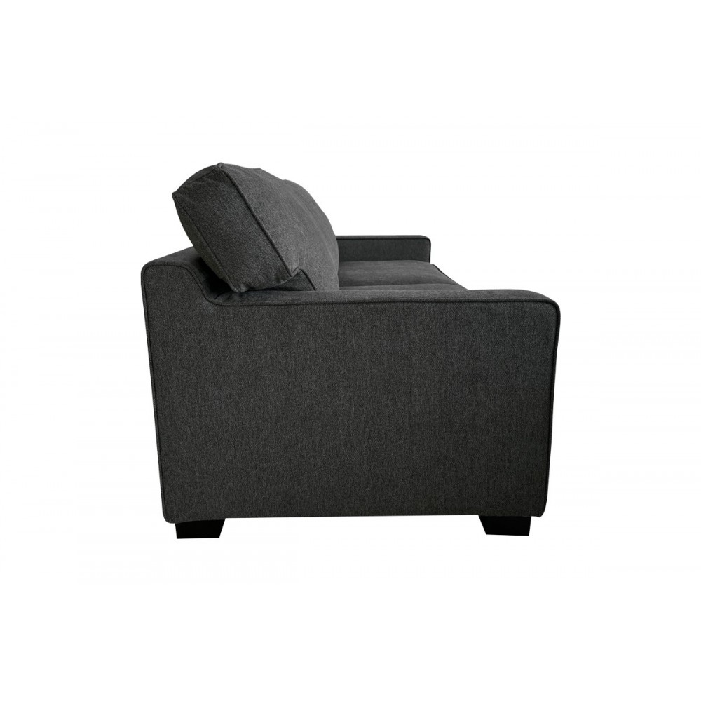 Καναπές-κρεβάτι "POLARIS" διθέσιος από ύφασμα σε χρώμα ανθρακί 181x91x83
