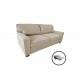 Καναπές-κρεβάτι "POLARIS" διθέσιος από ύφασμα σε χρώμα εκρού 181x91x83