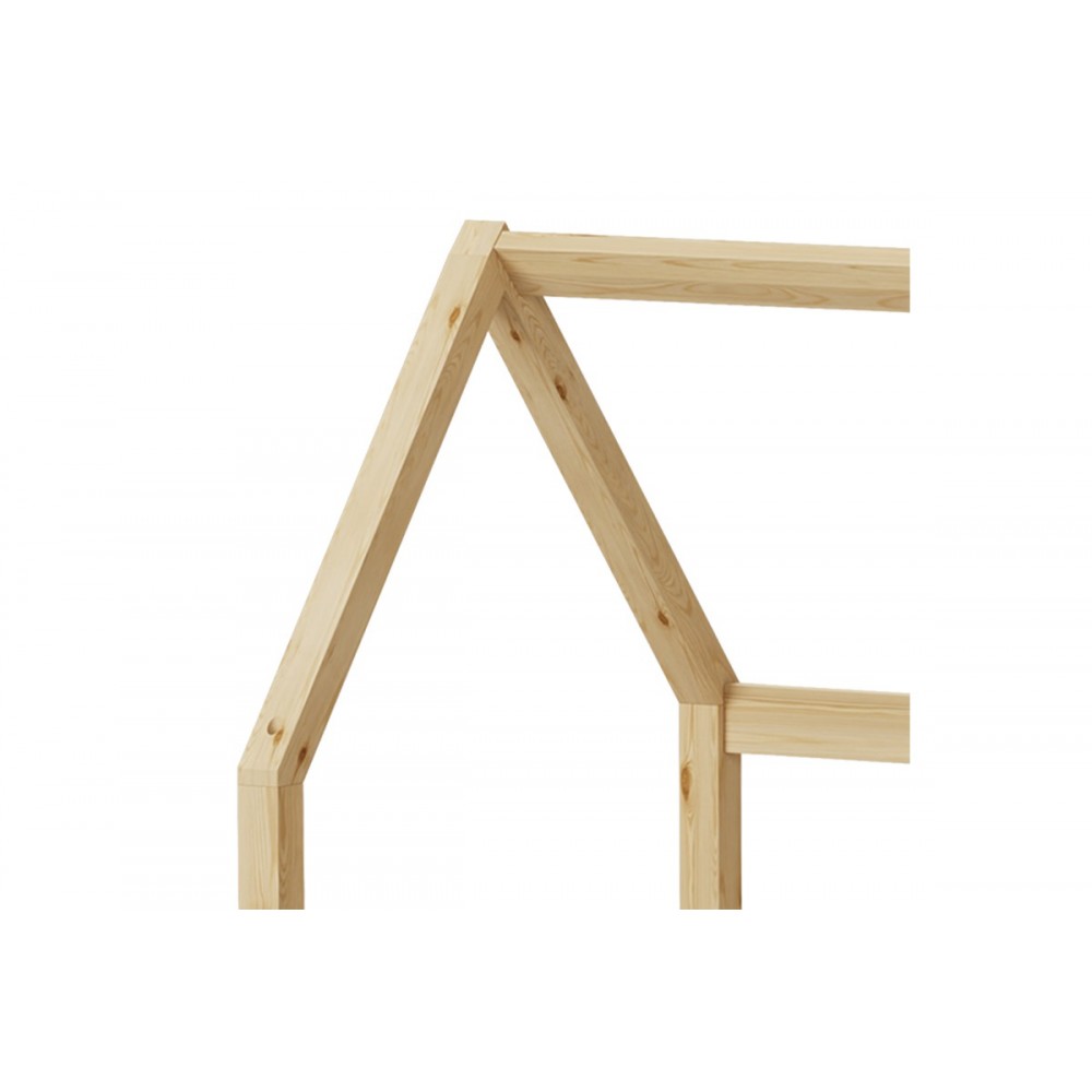 Παιδικό κρεβάτι "BAMBIE" τ.montessori από ξύλο σε χρώμα φυσικό 146x76x126.5