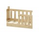Παιδικό κρεβάτι "BAMBIE" τ.montessori από ξύλο σε χρώμα φυσικό 146x76x126.5