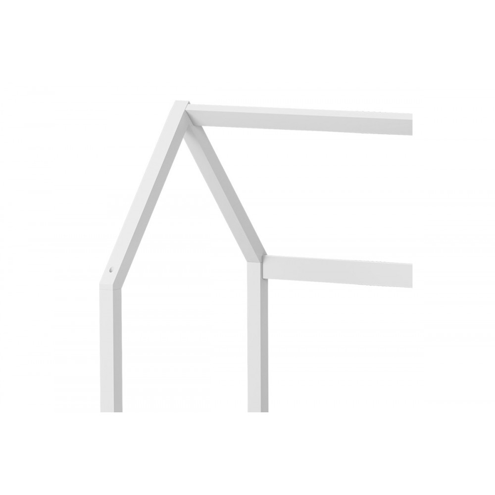 Παιδικό κρεβάτι "BAMBIE" τ.montessori από ξύλο σε χρώμα λευκό 146x76x126.5