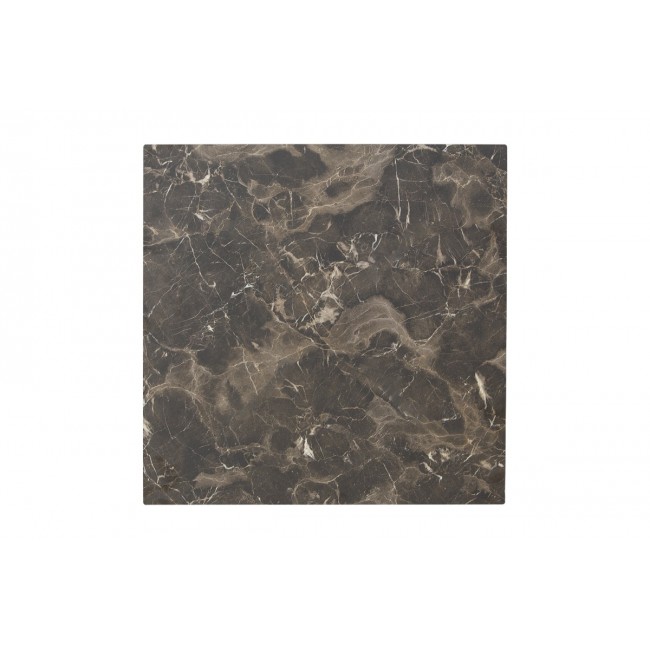 Επιφάνεια τραπεζιού "VERGIA" από HPL σε χρώμα ανθρακί με όψη μαρμάρου 69x69