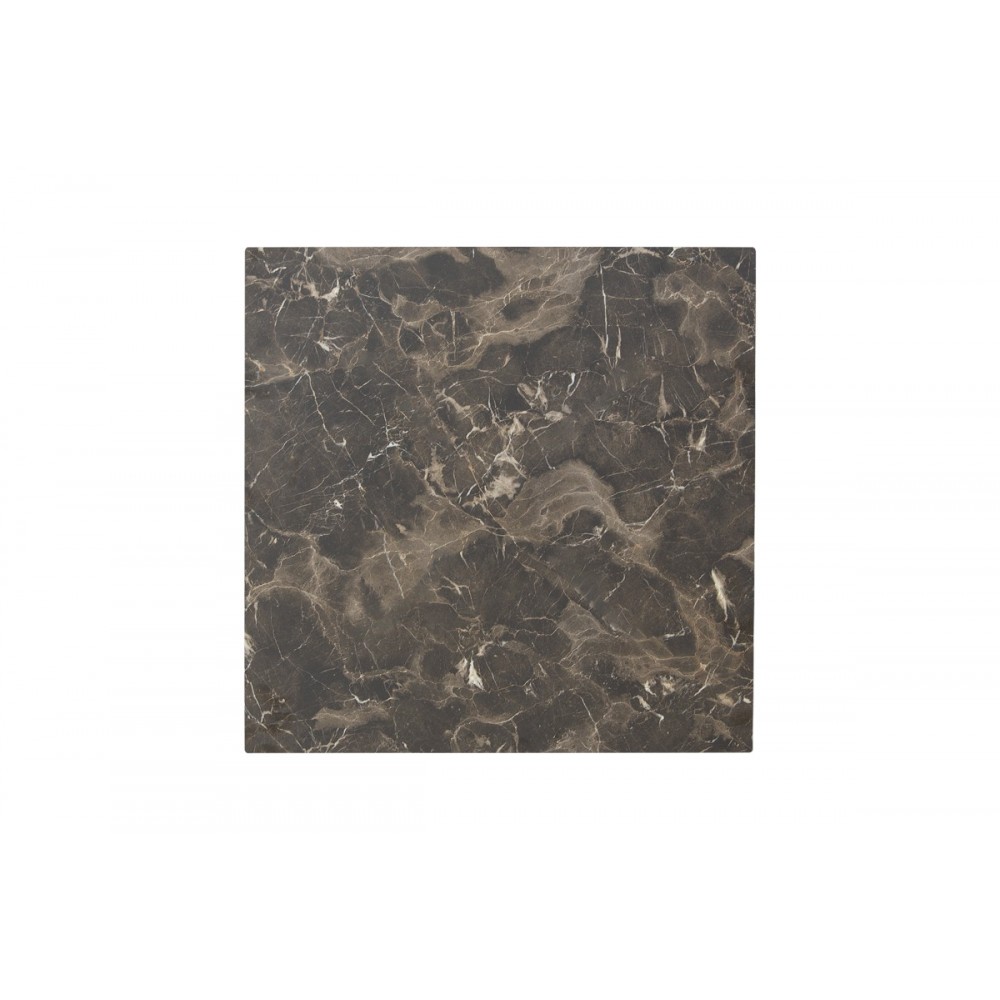 Επιφάνεια τραπεζιού "VERGIA" από HPL σε χρώμα ανθρακί με όψη μαρμάρου 60x60