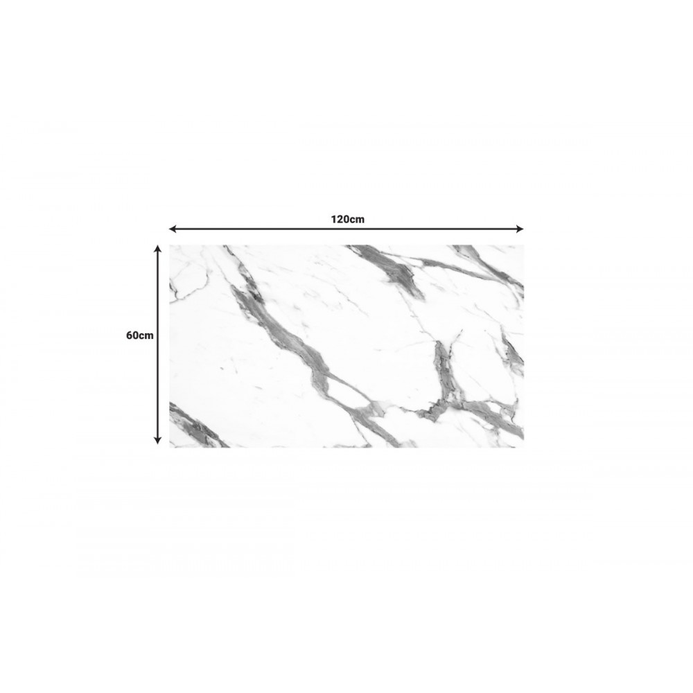 Επιφάνεια τραπεζιού "MELODY" από HPL σε χρώμα λευκό μαρμάρου 69x120