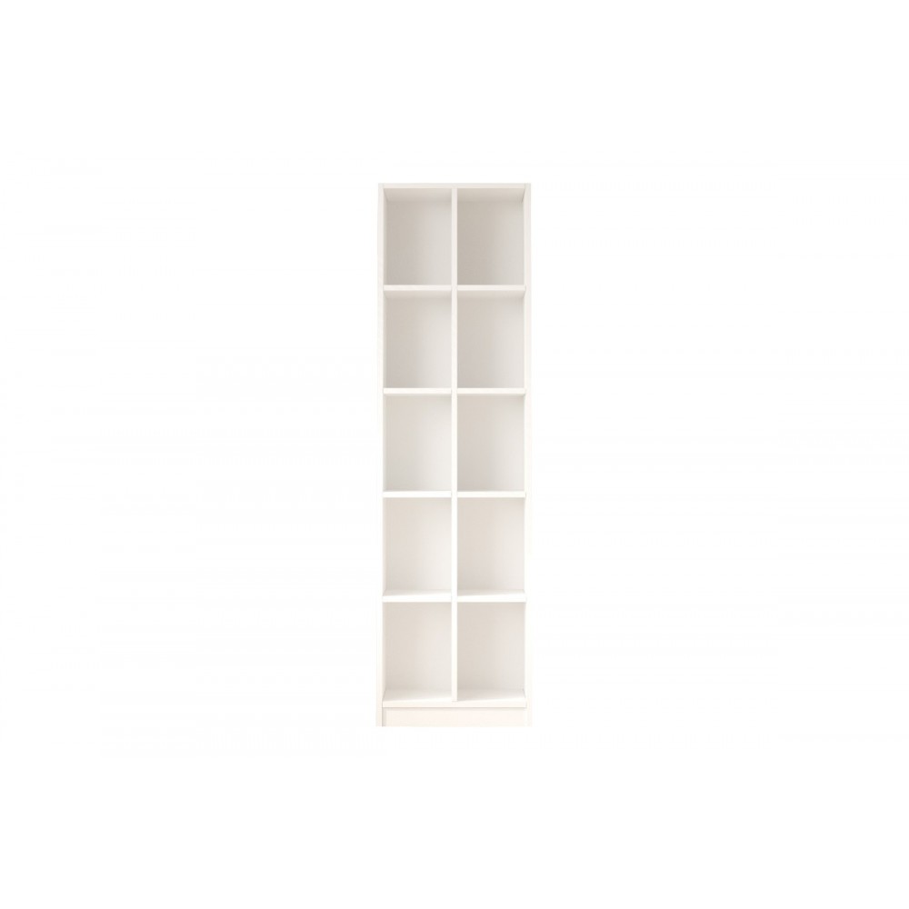 Βιβλιοθήκη "OTECA" σε χρώμα λευκό 51.1x25.4x180