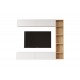 Σύνθεση σαλονιού "COMPO" επιτοίχιο σε χρώμα φυσικό/λευκό 169.10x25.8x143.5