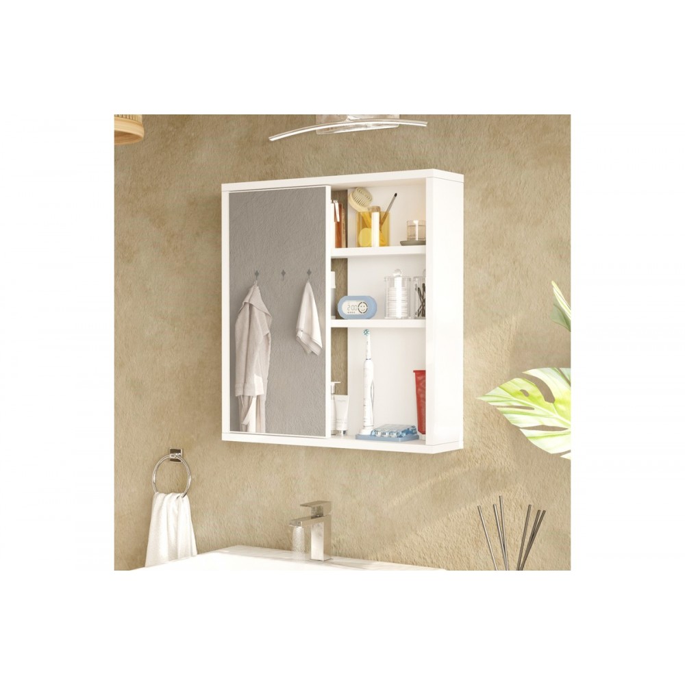 Ντουλάπι μπάνιου "BAGNO" σε χρώμα λευκό 60x14.5x63.6