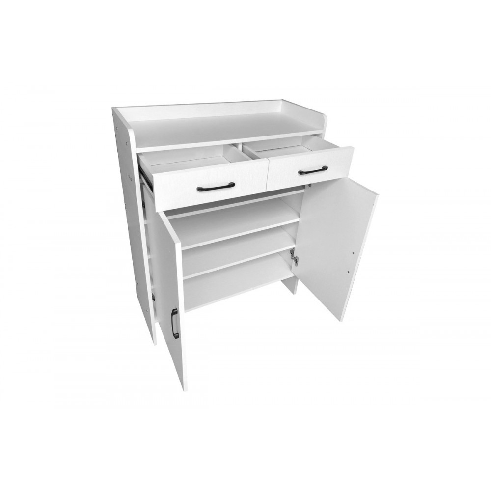 Παπουτσοθήκη "GAZEN" σε χρώμα λευκό 80x33x100