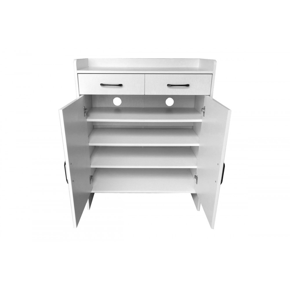 Παπουτσοθήκη "GAZEN" σε χρώμα λευκό 80x33x100