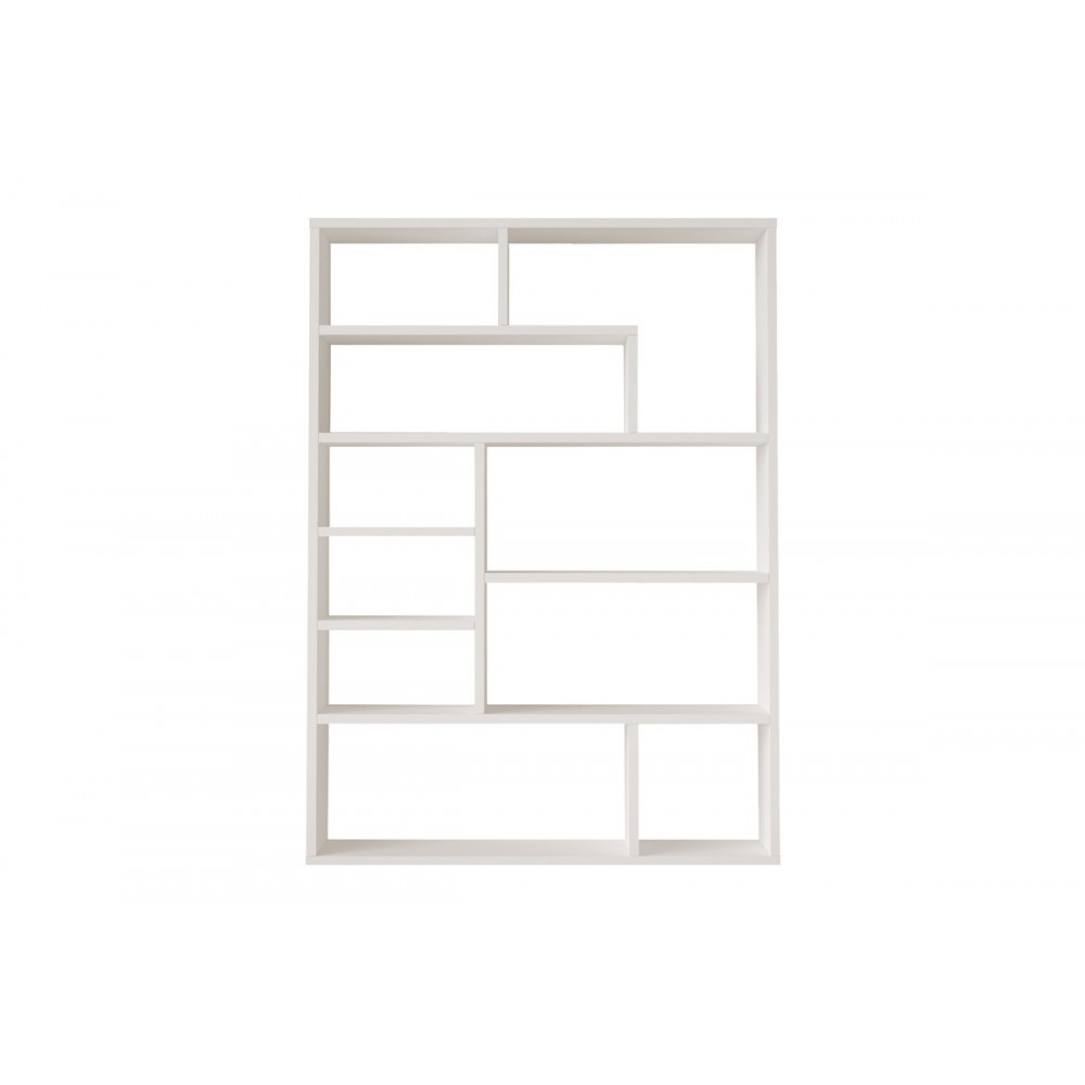 Βιβλιοθήκη "DECORA" σε χρώμα λευκό 90x22x123.6