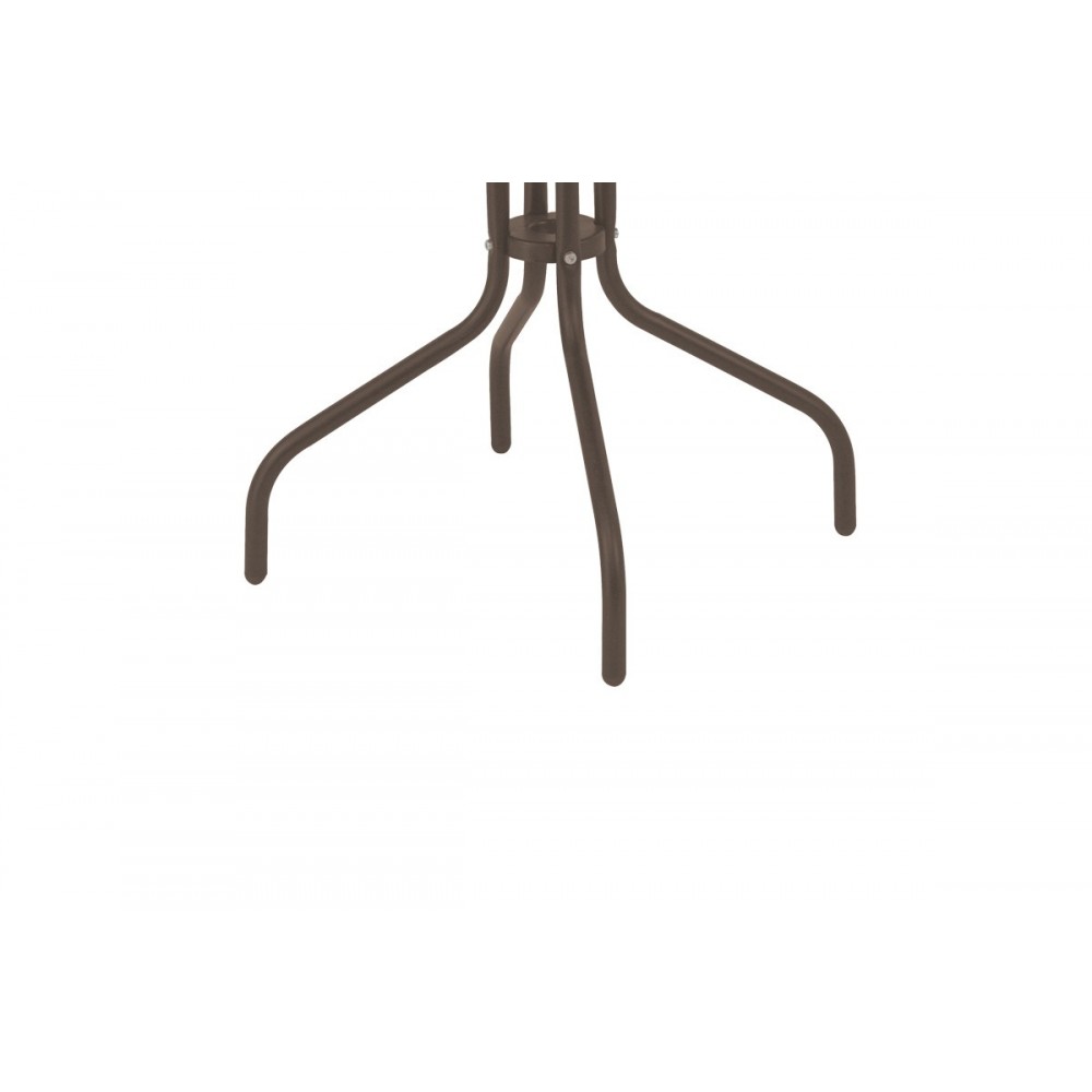 Τραπεζαρία "VERGO-OBBI" από μέταλλο σε χρώμα καφέ Φ60x70