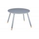 Παιδικό τραπεζάκι "PLAYFUL" από ξύλο/mdf σε χρώμα γκρι/φυσικό Φ60x43.5