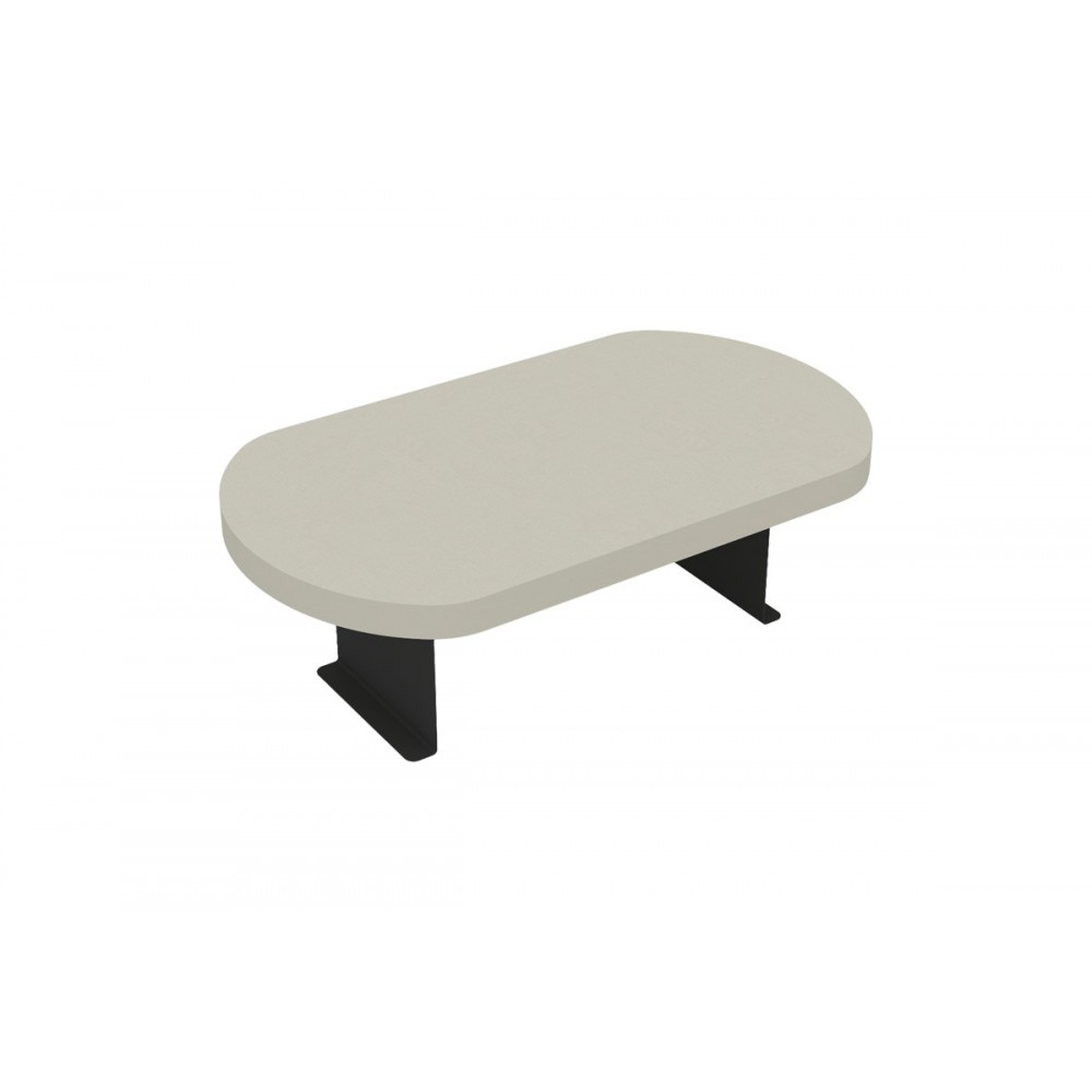 Βοηθητικό τραπεζάκι "LINEA" από μέταλλο σε χρώμα κρεμ/μαύρο 20x35x10