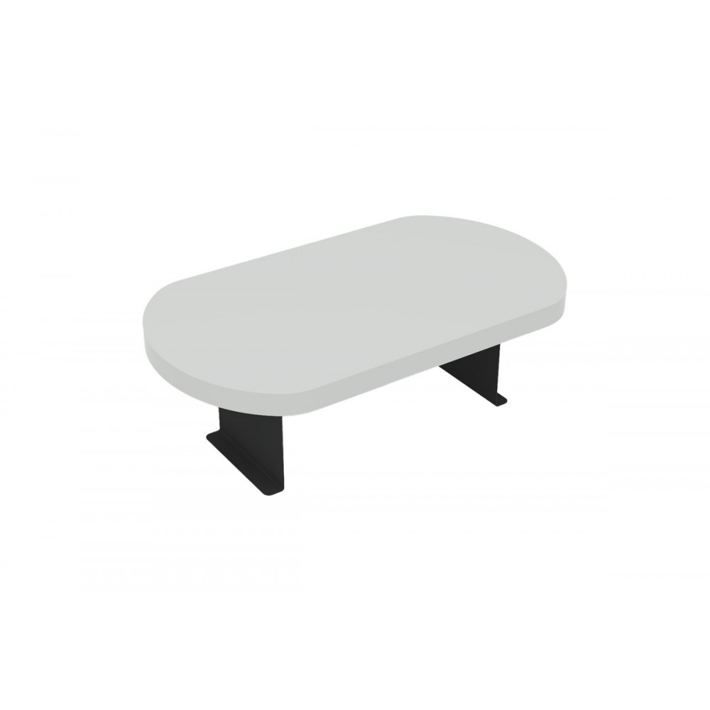 Βοηθητικό τραπεζάκι "LINEA" από μέταλλο σε χρώμα λευκό/μαύρο 20x35x10