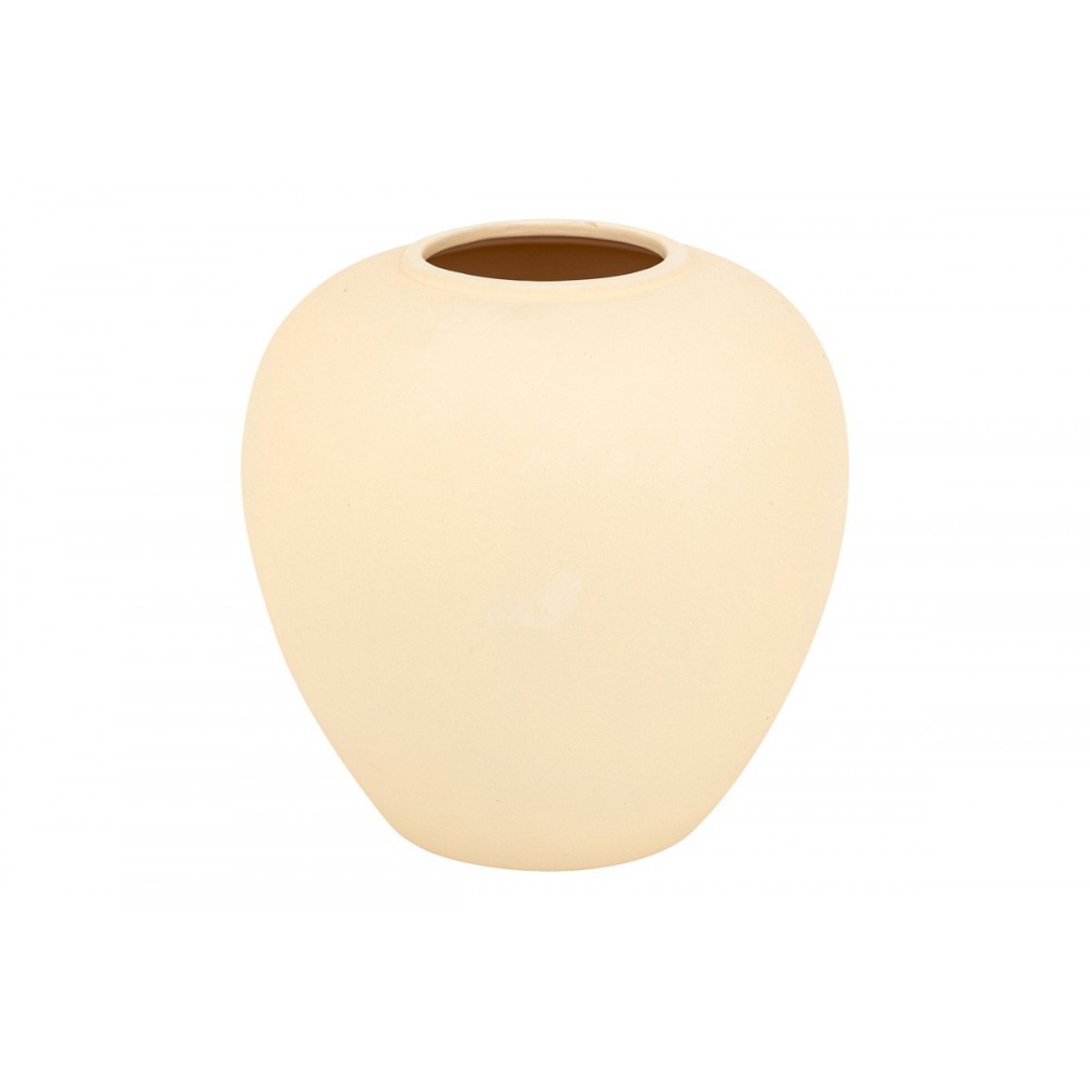 Βάζο "VEGEN" κεραμικό σε χρώμα εκρού Φ22x24