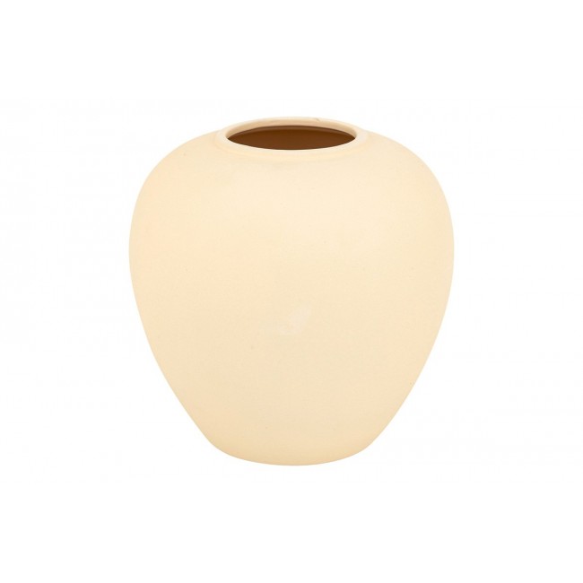 Βάζο "VEGEN" κεραμικό σε χρώμα εκρού Φ22x24