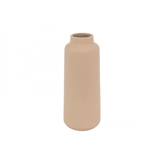 Βάζο "BREAL" κεραμικό σε χρώμα μπεζ Φ12x30
