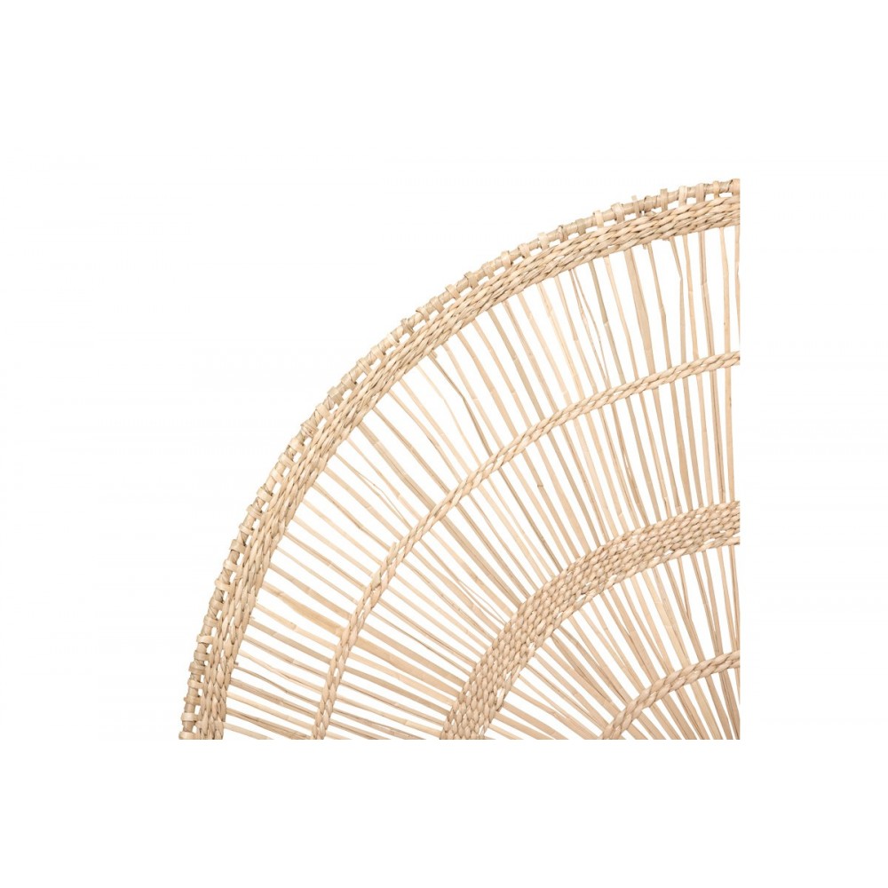 Διακοσμητικό τοίχου "PADMA" από pe rattan σε χρώμα φυσικό 60.7x1.5x35.5