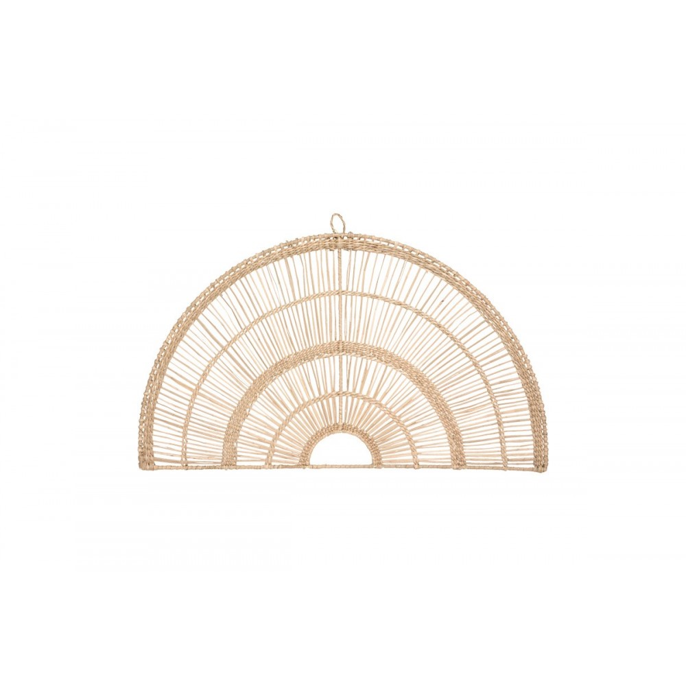 Διακοσμητικό τοίχου "PADMA" από pe rattan σε χρώμα φυσικό 60.7x1.5x35.5