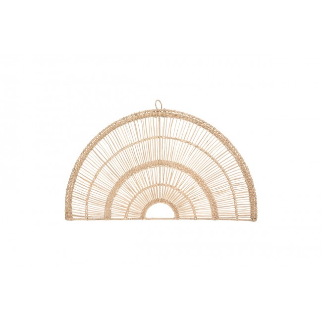 Διακοσμητικό τοίχου "PADMA" από pe rattan σε χρώμα φυσικό 60.7x1.5x35.5