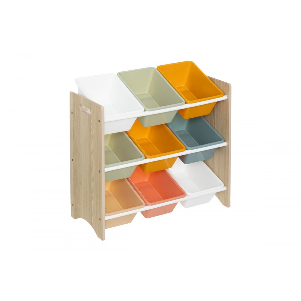 Παιδικό σετ αποθήκευσης "STORFIE" από mdf/pp πολύχρωμο 60x29.5x66