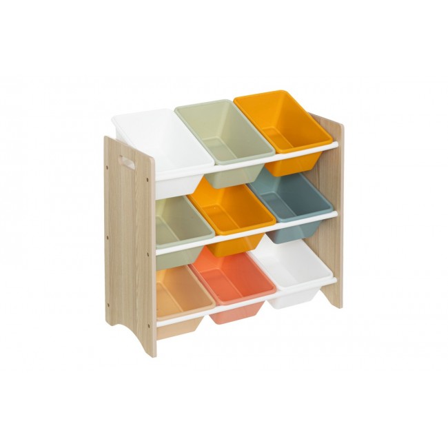 Παιδικό σετ αποθήκευσης "STORFIE" από mdf/pp πολύχρωμο 60x29.5x66