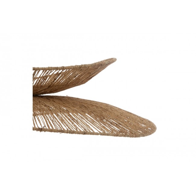 Φωτιστικό οροφής "NESTOR" από μέταλλο/γιούτα σε χρώμα φυσικό Φ58x9