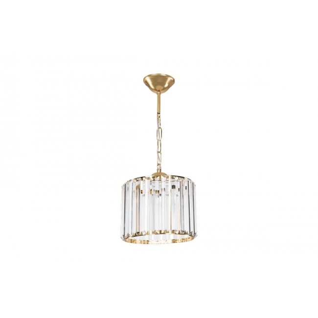 Φωτιστικό μονόφωτο "LAVINA" από μέταλλο/γυαλί σε χρώμα χρυσό Φ20x20