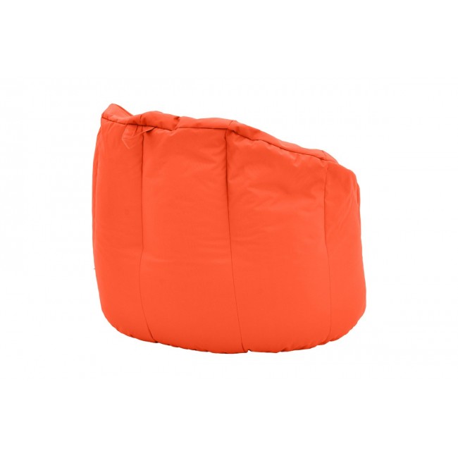 Πολυθρόνα-πουφ "KERLON" από ύφασμα σε χρώμα πορτοκαλί Φ80x65