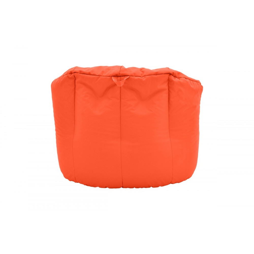 Πολυθρόνα-πουφ "KERLON" από ύφασμα σε χρώμα πορτοκαλί Φ80x65