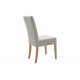 Καρέκλα "DITTA" από ύφασμα/ξύλο σε χρώμα γκρι/σονόμα 44x56x96