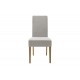Καρέκλα "DITTA" από ύφασμα/ξύλο σε χρώμα γκρι/σονόμα 44x56x96